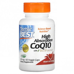 Doctor's Best High Absorption CoQ10 with BioPerine - 100mg  - 60 vcaps