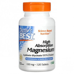 Doctor's Best High Absorption Magnesium - 100mg  - 120 tablets