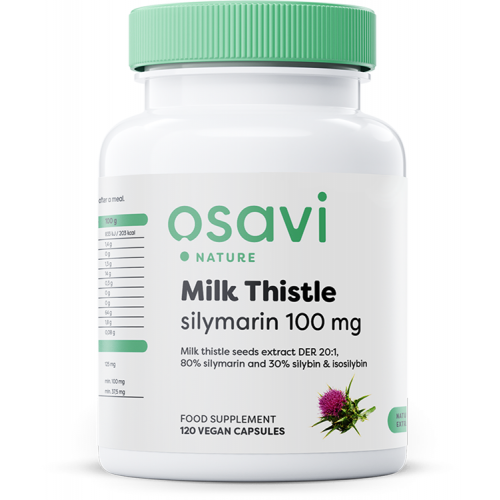 Osavi Milk Thistle - Silymarin 100mg  - 120 vegan caps