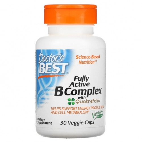 Doctor's Best Fully Active B-Complex with Quatrefolic  - 30 vcaps