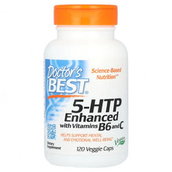 Doctor's Best 5-HTP Enhanced with Vitamin B6 and C  - 120 vcaps