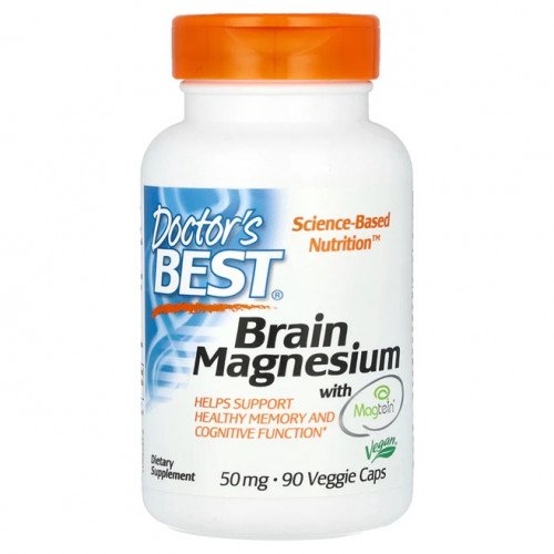 Doctor's Best Brain Magnesium with Magtein, 50mg  - 90 vcaps