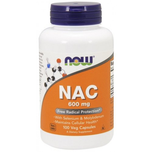 NOW Foods NAC with Selenium & Molybdenum, 600mg  - 100 vcaps