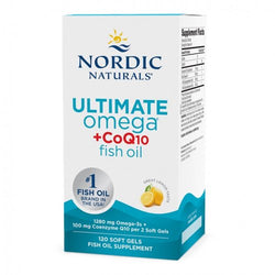 Nordic Naturals Ultimate Omega + CoQ10 - 1280mg Lemon (EAN 768990891229)  - 120 softgels