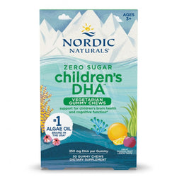 Nordic Naturals Children's DHA Vegetarian Gummy Chews, 250mg Passion Fruit Lemon  - 30 gummies