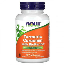 NOW Foods Turmeric Curcumin with BioPerine  - 90 vcaps