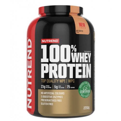 Nutrend 100% Whey Protein, Ice Coffee  - 2250 grams