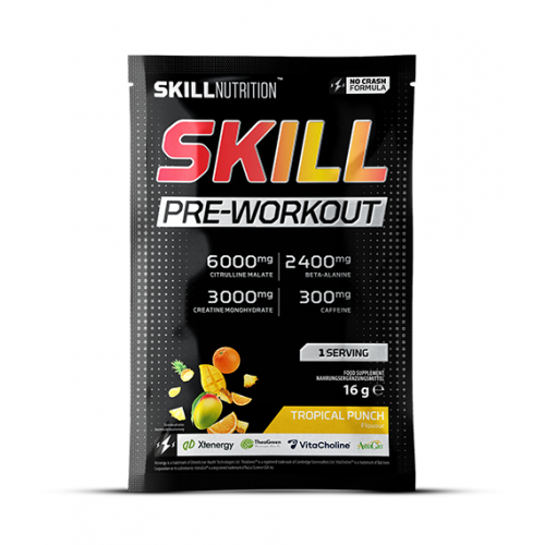 Skill Nutrition Skill Pre-Workout, Tropical Punch  - 16 grams (1 serving)