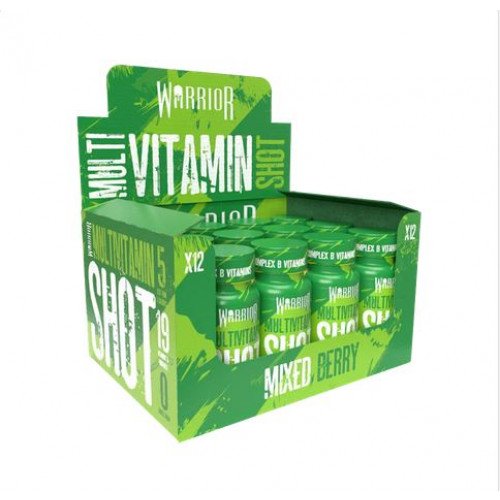 Warrior Multivitamin Shot, Mixed Berry  - 12 x 60 ml.