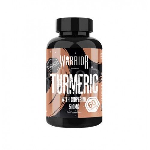 Warrior Turmeric with Bioperine, 510mg  - 60 vcaps