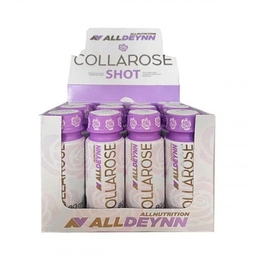 Allnutrition AllDeynn Collarose Shot, Raspberry Wild Strawberry  - 12 x 80 ml.