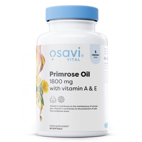 Osavi Primrose Oil with Vitamin A & E - 1800mg  - 90 softgels