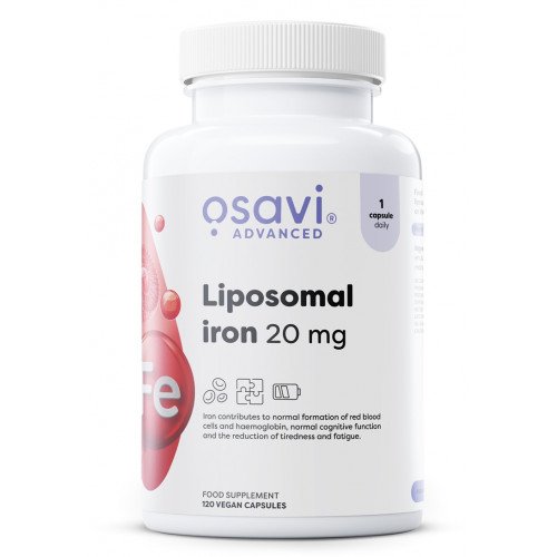 Osavi Liposomal Iron - 20mg  - 120 vegan caps