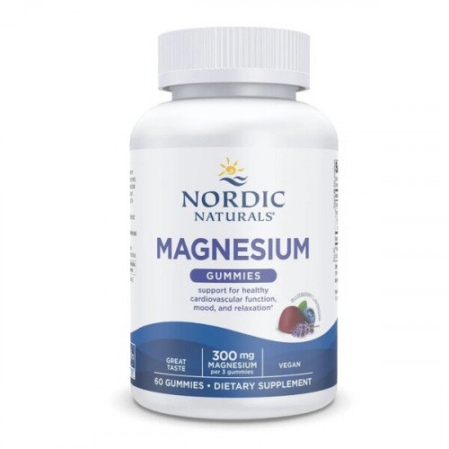 Nordic Naturals Magnesium Gummies, Blueberry Lavender  - 60 gummies