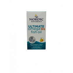 Nordic Naturals Ultimate Omega-D3 Fish Oil - 1280mg Lemon (EAN 768990891274)  - 120 softgels