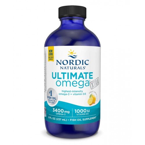 Nordic Naturals Ultimate Omega Xtra - 3400mg Lemon  - 237 ml.