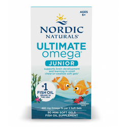 Nordic Naturals Ultimate Omega Fish Oil Junior - 680mg Strawberry (EAN 768990891069)  - 90 mini softgels