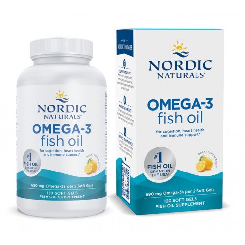 Nordic Naturals Omega-3 - 690mg Lemon (EAN 768990891243)  - 120 softgels