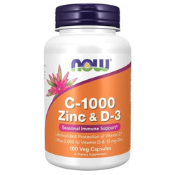 NOW Foods C-1000 Zinc & D-3  - 100 vcaps