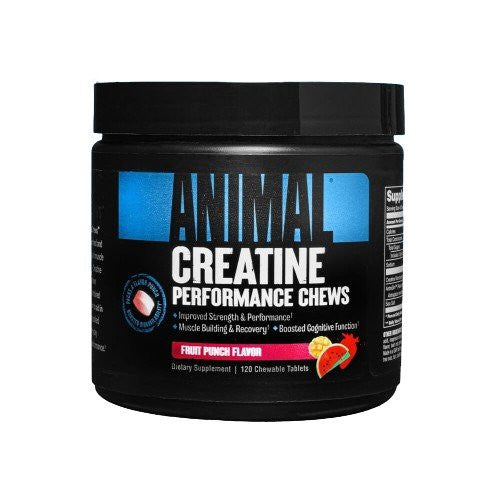 Animal Creatine Chews - Fruit Punch (EAN 039442005472)  - 120 chewable tablets