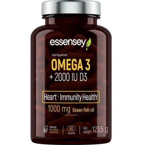 Essensey Omega 3 + 2000IU D3  - 90 caps