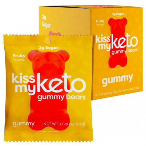 Kiss My Keto Gummy Bears Keto Gummies, Fruity  - 12 x 23g