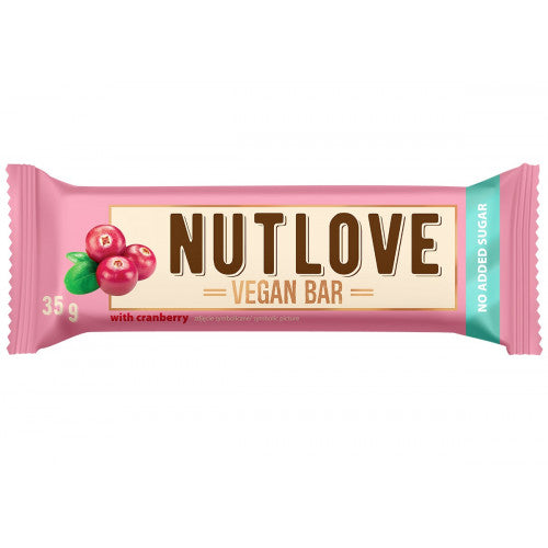 Allnutrition Nutlove Vegan Bar, Cranberry  - 15 x 35g