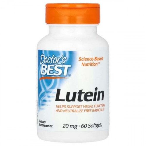 Doctor's Best Lutein with FloraGLO, 20mg  - 60 softgels