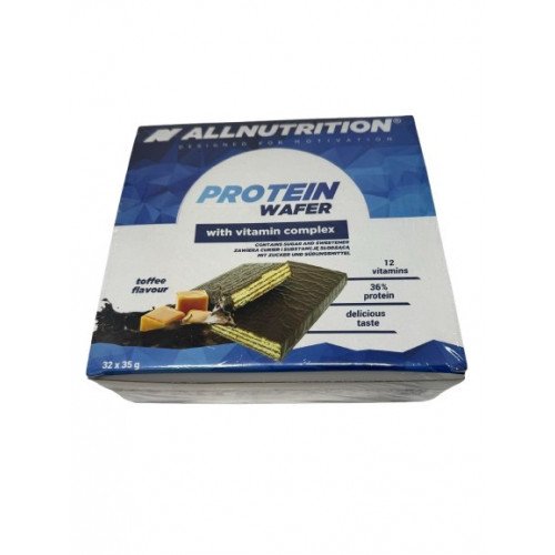 Allnutrition Protein Wafer Bar, Toffee  - 32 x 35g