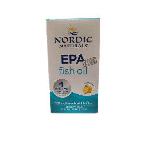 Nordic Naturals EPA Xtra Fish Oil, 1640mg Lemon  - 60 softgels