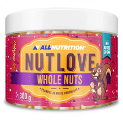 Allnutrition Nutlove Whole Nuts - Peanuts in White Chocolate  - 300 grams