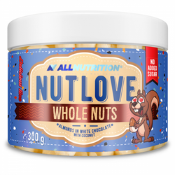 Allnutrition Nutlove Whole Nuts - Almonds in White Chocolate & Coconut  - 300 grams