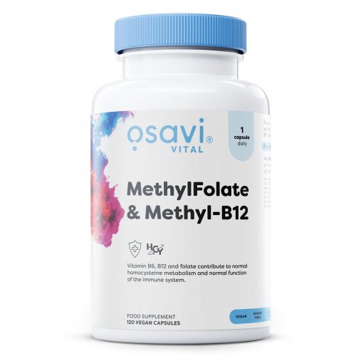 Osavi MethylFolate & Methyl-B12 - MethylFolate & Methyl-B12  - 120 vegan caps