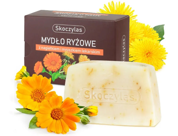 Skoczylas Rice soap with calendula and dandelion - 100 g