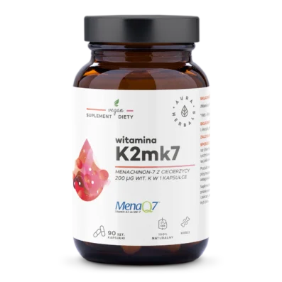 Aura Herbals Vitamin K2MK7 MenaQ7® 200 μg, 90 capsules