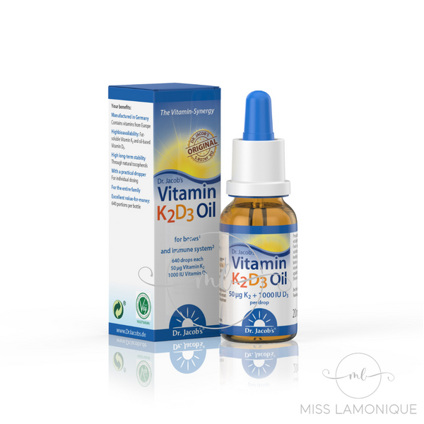 Dr. Jacob's Vitamin D3K2 Oil, 20 ml