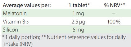 Dr. Jacob's Melatonin B12, 60 tablets