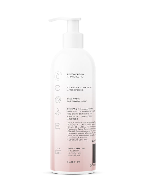 NATURAL BABY BODY LOTION, from the 1st day of life