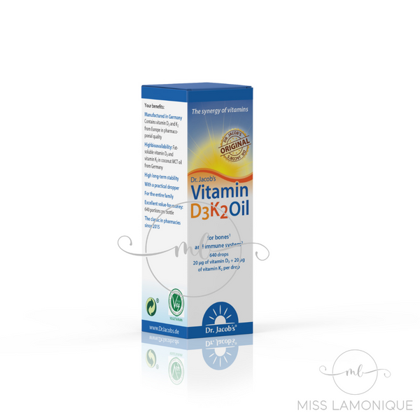 Dr. Jacob's Vitamin D3K2 Oil, 20 ml