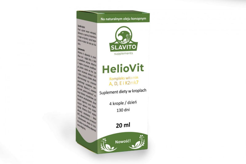 Slavito HelioVit ADEK 20 ml vitamins A, D3, E i K2MK7 - Dr Hubert Czerniak