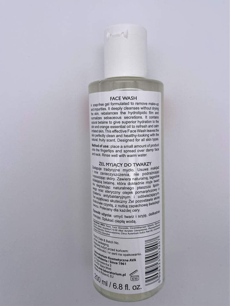 CLEANSING LINE Face Wash with Orange Essential Oil 200 ml
