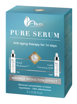 PURE Face SERUM Terapia przeciwzmarszczkowa - Efekt redukcji zmarszczek 2 x 10 ml / 2 x 0,35 fl. oz.