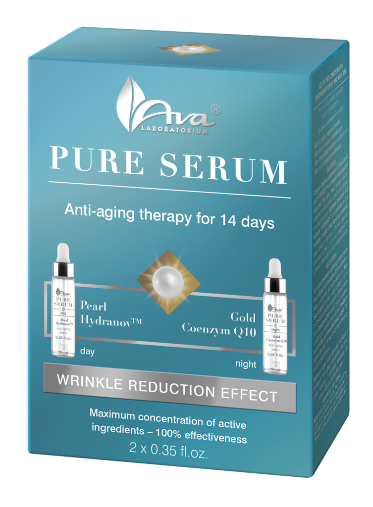 PURE Face SERUM Terapia przeciwzmarszczkowa - Efekt redukcji zmarszczek 2 x 10 ml / 2 x 0,35 fl. oz.
