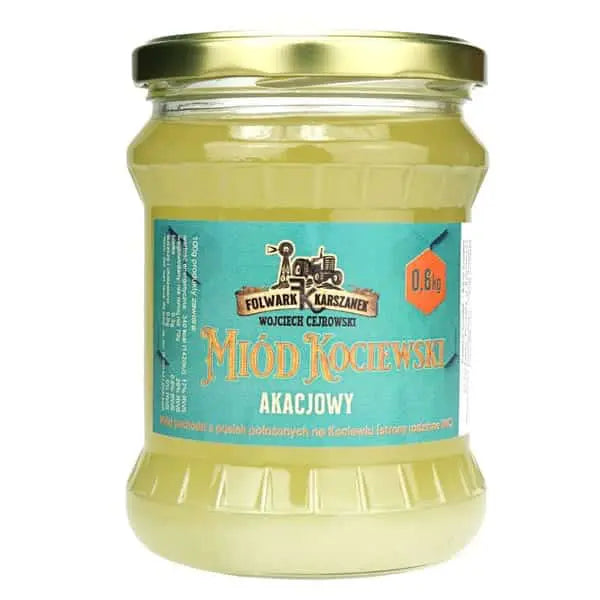 KOCIEWSKI acacia honey produced for Wojciech Cejrowski 600 g