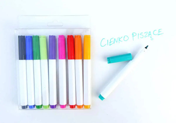 Dry-erase thin markers