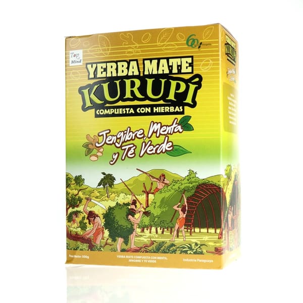 Sklep Kolonialny WC Yerba Mate Kurupi Ginger, Mint and Green Tea 500 g